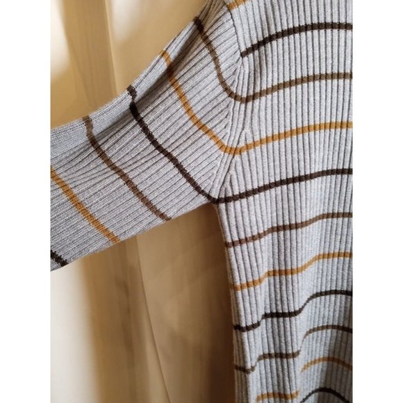 Grey Soft Striped Sweater - Picture 3 of 4